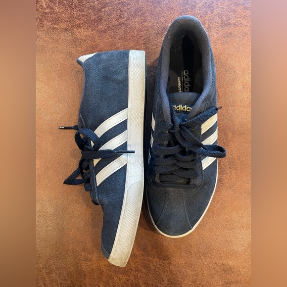 Adidas Ortholite Float Navy suede tennis shoes - Picture 5 of 10